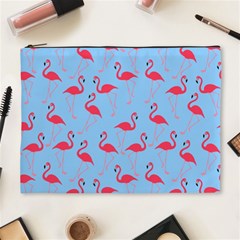 Flamingo Pattern Cosmetic Bag (xl) by Valentinaart