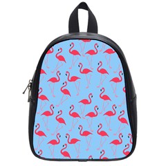 Flamingo Pattern School Bags (small)  by Valentinaart