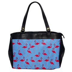 Flamingo Pattern Office Handbags by Valentinaart