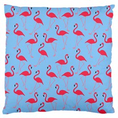 Flamingo Pattern Large Cushion Case (one Side) by Valentinaart