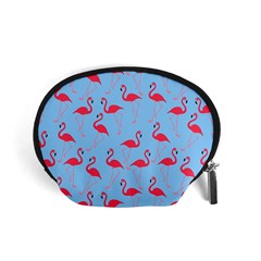 Flamingo Pattern Accessory Pouches (small)  by Valentinaart