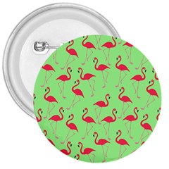 Flamingo Pattern 3  Buttons by Valentinaart