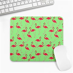 Flamingo Pattern Large Mousepads by Valentinaart