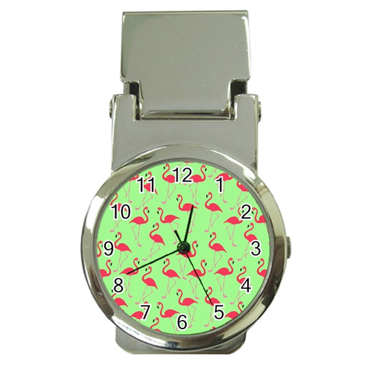 Flamingo pattern Money Clip Watches