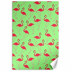 Flamingo Pattern Canvas 20  X 30   by Valentinaart