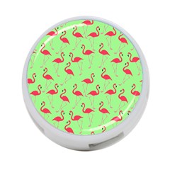 Flamingo Pattern 4-port Usb Hub (one Side) by Valentinaart