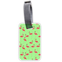 Flamingo Pattern Luggage Tags (one Side)  by Valentinaart