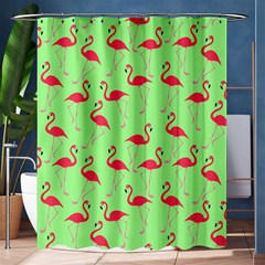 Flamingo Pattern Shower Curtain 60  X 72  (medium)  by Valentinaart