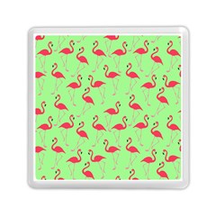 Flamingo Pattern Memory Card Reader (square)  by Valentinaart