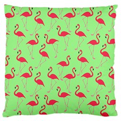 Flamingo Pattern Large Cushion Case (one Side) by Valentinaart