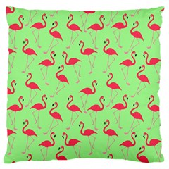 Flamingo Pattern Large Flano Cushion Case (one Side) by Valentinaart