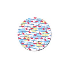 Flamingo Pattern Golf Ball Marker (4 Pack) by Valentinaart