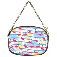 Flamingo Pattern Chain Purses (two Sides)  by Valentinaart