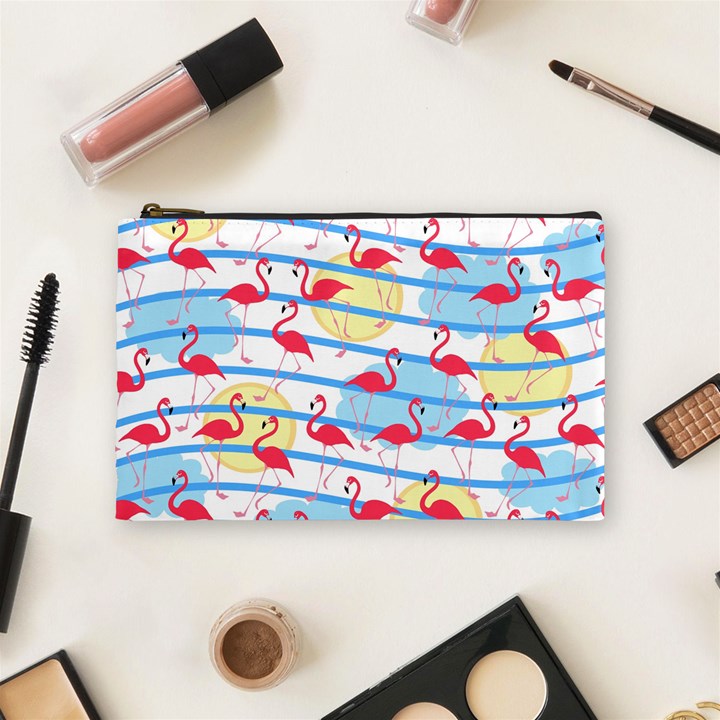 Flamingo pattern Cosmetic Bag (Medium) 