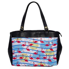 Flamingo Pattern Office Handbags by Valentinaart