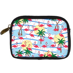 Flamingo Pattern Digital Camera Cases by Valentinaart