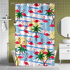 Flamingo Pattern Shower Curtain 48  X 72  (small)  by Valentinaart