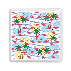 Flamingo Pattern Memory Card Reader (square)  by Valentinaart