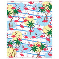 Flamingo Pattern Drawstring Bag (small) by Valentinaart