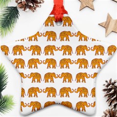 Indian Elephant  Ornament (star) by Valentinaart