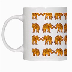 Indian Elephant  White Mugs by Valentinaart