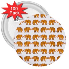 Indian Elephant  3  Buttons (100 Pack)  by Valentinaart