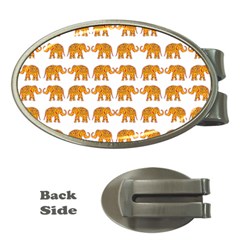 Indian Elephant  Money Clips (oval)  by Valentinaart