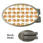 Indian elephant  Money Clips (Oval)  Front