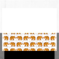 Indian Elephant  Rectangular Jigsaw Puzzl by Valentinaart