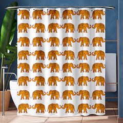 Indian Elephant  Shower Curtain 60  X 72  (medium)  by Valentinaart