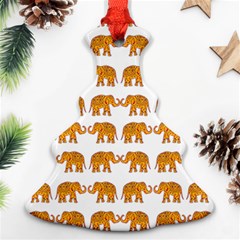 Indian Elephant  Christmas Tree Ornament (two Sides) by Valentinaart