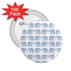 Indian Elephant  2 25  Buttons (100 Pack)  by Valentinaart