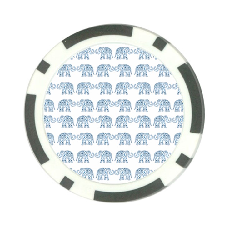 Indian elephant  Poker Chip Card Guard