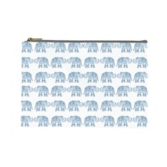 Indian Elephant  Cosmetic Bag (large)  by Valentinaart