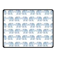 Indian Elephant  Fleece Blanket (small) by Valentinaart