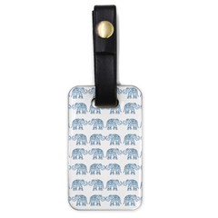 Indian Elephant  Luggage Tags (one Side)  by Valentinaart