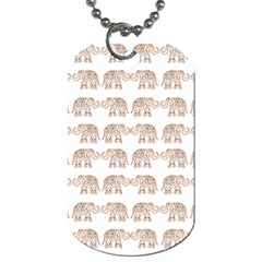 Indian Elephant Dog Tag (two Sides)