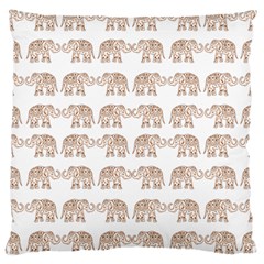 Indian Elephant Large Cushion Case (two Sides) by Valentinaart