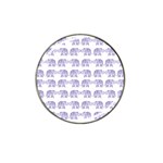 Indian elephant pattern Hat Clip Ball Marker (10 pack) Front