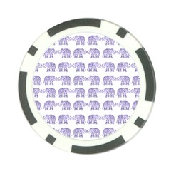 Indian Elephant Pattern Poker Chip Card Guard by Valentinaart