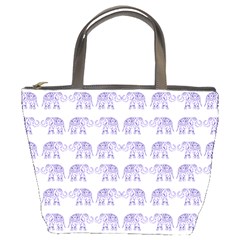 Indian Elephant Pattern Bucket Bags by Valentinaart