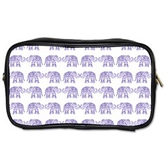 Indian Elephant Pattern Toiletries Bags 2-side by Valentinaart