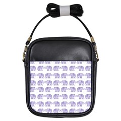 Indian Elephant Pattern Girls Sling Bags by Valentinaart