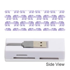 Indian Elephant Pattern Memory Card Reader (stick)  by Valentinaart