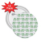 Indian elephant pattern 2.25  Buttons (10 pack)  Front