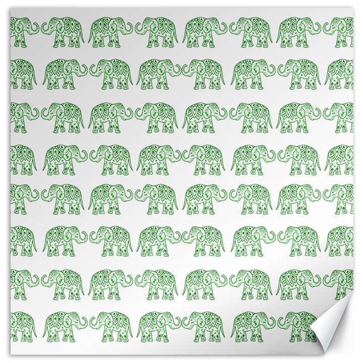 Indian elephant pattern Canvas 20  x 20  