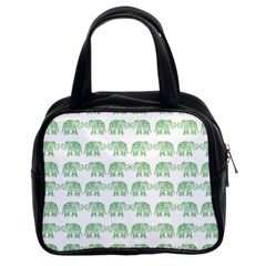 Indian Elephant Pattern Classic Handbags (2 Sides) by Valentinaart