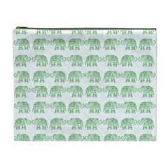 Indian Elephant Pattern Cosmetic Bag (xl) by Valentinaart