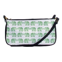 Indian Elephant Pattern Shoulder Clutch Bags by Valentinaart