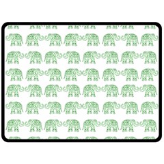 Indian Elephant Pattern Fleece Blanket (large)  by Valentinaart